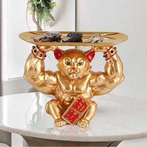 Amuleto de la suerte con forma de gato Qilin, decoración de Feng Shui para sala de estar, regalo de Año Nuevo Chino, pieza individual - Product Image 2