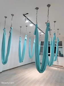 Hamaca de Yoga Aéreo de Poliéster Resistente, Columpio Colgante Antigravedad Personalizado para Estudios de Yoga, Fitness en Casa y Pilates - Product Image 6