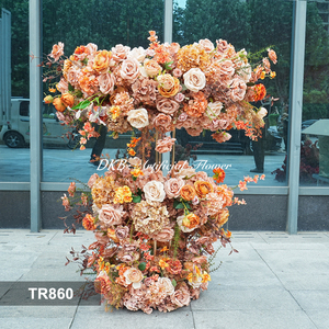 DKB Artificial Flowers High quality Rose Flower <b>Runner</b> for Wedding Aisle Back School Events-Silk Plastic Customizable - Product Image 3