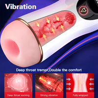 Godet Masturbateur Intelligent Entièrement Automatique pour Hommes, Produit Sexuel Adulte avec Fonctions Sonores et Vibrations Multi-Fréquences
