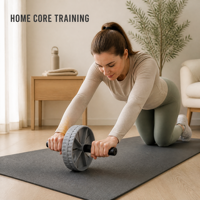 Rouleau Abdominal Personnalisé Micogo pour Entraînement à Domicile – Équipement de Fitness avec Roue Large Antidérapante et Silencieuse