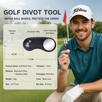 Outil de réparation de divots de golf à design escamotable, fourche de réparation de green, accessoire de golf pour la réparation des marques de balle sur le green