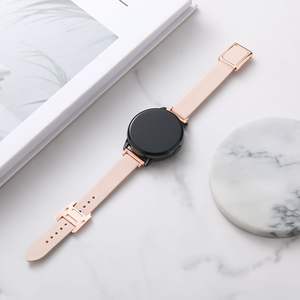Ivanaze-Correa de cuero delgado de estilo moderno para reloj Samsung Galaxy Watch 4, banda activa de 40/44mm, para Huami <span class=keywords><strong>Amazfit</strong></span> <span class=keywords><strong>GTR</strong></span>, 22 y 20mm, 42/46 - Product Image 6