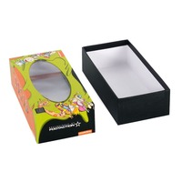 Boîtes d'emballage cadeau magnétiques en carton avec logo personnalisé de luxe avec fenêtre transparente en PVC échantillon gratuit disponible