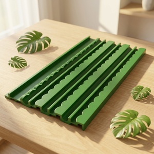 Supports de Mahjong en Bois Personnalisables Couleur Vintage avec Poussoirs, Supports de Tuiles en Bois Massif à Bord Festonné, Lot de 4 pour Jeu de Mahjong Américain - Product Image 2