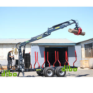 TUV CE approuvé forêt <span class=keywords><strong>bois</strong></span> Transport <span class=keywords><strong>tracteur</strong></span> monté 4WD Wagon journal bûcheron transporteur remorques transitaire avec grappin chargeur grue - Product Image 3