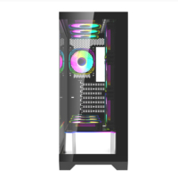 New Design Gaming Computer Case E-ATX Customize Factory Price 3 Sides Tempered Glass gamer tower pc case