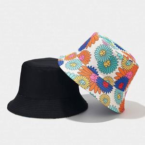 2024 New Flower Patterned Reversible Bucket <b>Hat</b> Outings Sun <b>Hats</b> <b>for</b> Women Summer - Product Image 4