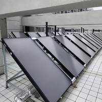 BTE desain baru OEM Panel surya hemat biaya pemanas air pelat datar kolektor surya dengan bahan pipa tembaga