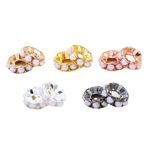 Perles d'espacement NANTONG en plastique ABS plaqué, pour la fabrication de bijoux DIY (bracelets, colliers) – Or 18 carats, Or rose, Argent - Product Image 5
