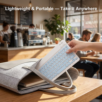 Mini Teclado Inalámbrico Bluetooth Delgado para Samsung Galaxy Tab S10 Fe