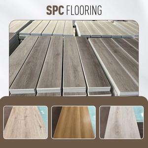 Revêtement de sol en vinyle SPC <span class=keywords><strong>noir</strong></span> de grande taille antidérapant Pisos De Pvc avec design en marbre Installation facile à cliquer Texture de surface unie - Product Image 2