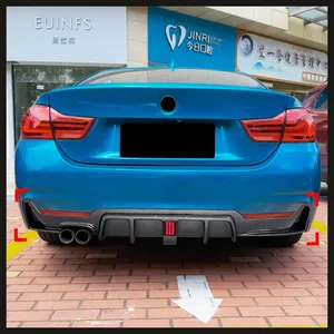 Para BMW Serie 4 F32 F33 F36 M Sport 2014-2020: Embellecedor de faro antiniebla delantero y trasero, alerón trasero y de techo F32, parrilla de ceja y deflectores de viento. - Product Image 4
