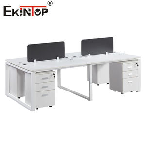 Panel de Partición para Escritorio de Oficina Moderno Ekintop, Separador de Mesa de Oficina, Panel de Partición de Tablero Suave, Estación de Trabajo de Oficina Blanca - Product Image 4