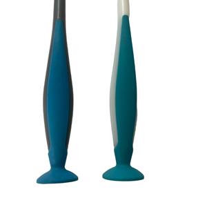 מברשת ניקוי אסלה צבעונית מפלסטיק PP עם ידית ארוכה ועמידה, כוס יניקה וראש מברשת מעוגל - Product Image 6