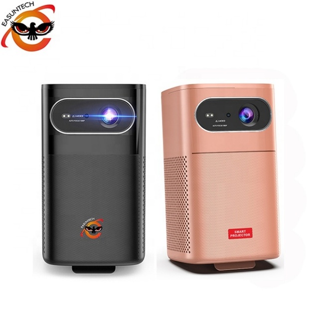 EASUNTECH M1 Full HD 1080p 4K Ready 3D DLP Portable Outdoor Projector with Built-in Battery Android OS Super Bass Sound