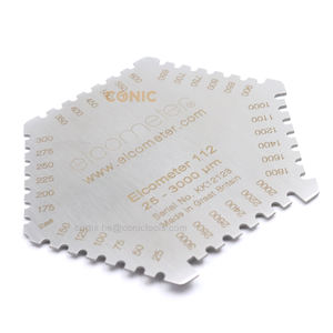 25 - 3000 мкм Шестигранная нержавеющая сталь мокрой пленки гребенчатый толщиномер - Product Image 4