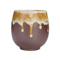 Ensemble tasse à café et tasse à thé en poterie grossière en céramique de 100ml/180ml/230ml avec logo personnalisé pour le bureau et la maison Caractéristiques stockées