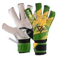 Gants de gardien de but de football professionnels de haute qualité, respirants, ajustables, à coupe négative, en caoutchouc de latex épaissi, protection des doigts