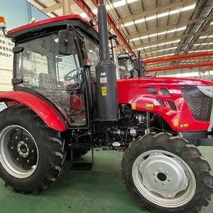 马来西亚高品质查里昂农场QLN-804农用轮式拖拉机农用80HP四轮驱动农用拖拉机，带前装载机