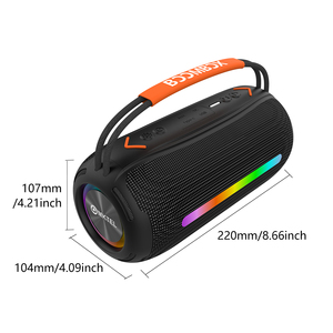 2025 Venta caliente Booms 360 de alta potencia al aire libre Partybox Subwoofer RGB inalámbrico BT5.1 USB AUX altavoz inteligente batería sonido - Product Image 4