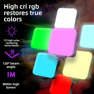 Mini Lampe de Poche RVB Portable 3 Pouces pour <span class=keywords><strong>Selfie</strong></span> et Vidéo, Éclairage d'Appoint Beauté pour Téléphone, Compatible avec Tous les Appareils - Product Image 2
