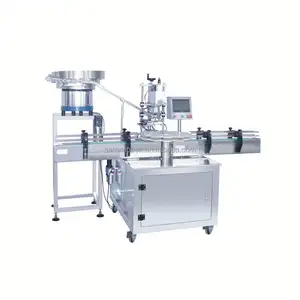 Full automatic capping machine with pump screw feeder screwing machine