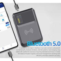 Lector RFID UHF Portátil PR100 con Banco de Energía de 10000mAh, ISO 18000-6C, 33dBm, Largo Alcance de 8m para Tipo-C, Compatible con Android/iOS/Windows