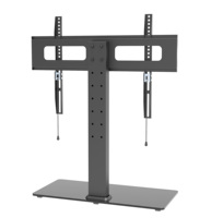 Support TV FocusMount en verre pour bureau, pas besoin de percer de trous dans le mur, il suffit de le poser sur un bureau