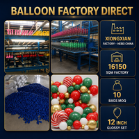 Ensemble de ballons de Noël Feile en latex brillant, comprenant des ballons en forme de bonbons pour les jeux des enfants, les réunions de famille, la vente en gros