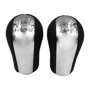 Pommeau de levier de vitesse en cuir noir ergonomique pour Corolla à transmission manuelle - Product Image 5