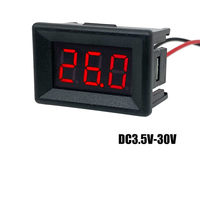 0.36 shell mounted voltmeter with LED display, high-precision instrument, three wire 0-100V digital voltmeter
