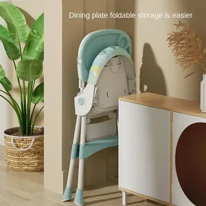 Fabrication en Chine Fournisseur Pas Cher Chaise Haute pour Bébé en Plastique Portable Chaise Haute pour Enfants Chaises pour Manger Siège Ajuster - Product Image 3
