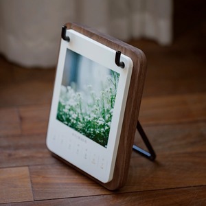 New Year Desk <b>Calendar</b> Stand Notebook Base Creative Desktop Iron Base Industrial Style Wooden Desk <b>Calendar</b>/<b>Calendar</b> Base - Product Image 3