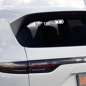 Autocollants en vinyle découpés pour voiture, logo de signal mobile 5G WIFI, pour fenêtre de voiture, porte, moto, mur, cadeau, autocollants pour ordinateur portable, verre de fenêtre, autocollants LED pour voiture - Product Image 3