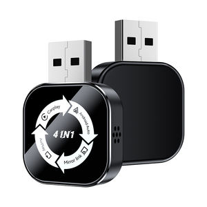 Adaptateur CarPlay USB noir 4 en 1 sans fil, CarPlay Android Auto Mirror Link Airplay pour CarPlay filaire OEM vers sans fil - Product Image 1