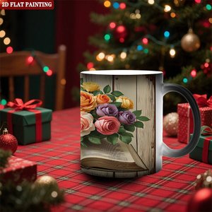 Custom Sports Pattern Magic Mug Frosted Black 11oz <b>Ceramic</b> Heat Sensitive Blank <b>Cup</b> - Product Image 2