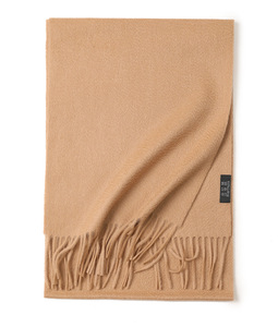 Saison d'hiver Luxe Classique Uni <span class=keywords><strong>Cachemire</strong></span> Écharpe Solide Tissé Logo Personnalisé Étiquette Femmes <span class=keywords><strong>Cachemire</strong></span> Silencieux - Product Image 6