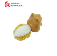 Jouets en peluche doux OEM pour enfants Hamster en peluche Mascotte en peluche personnalisée pour logo imprimable d'entreprise