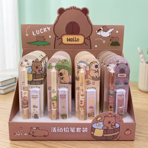 Cute Sario Mechanical Pencils Set Lead 0.5 0.7 Kawaii Student Stationery Gift Portable Mechanical Pencil Lead Refill Set - Product Image 3