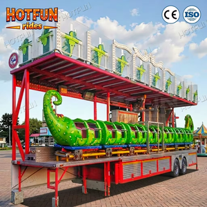 Manège portable sans fondation Wacky Worm Roller Coaster avec <span class=keywords><strong>remorque</strong></span> - Product Image 3