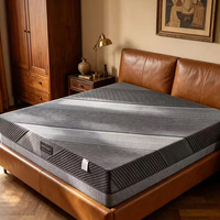 Matelas Populaire 30 cm (12 pouces) à ressorts ensachés, en mousse à mémoire de forme souple, roulé, pour hôtel, tailles King et Queen