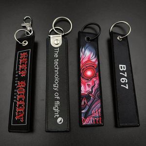 Porte-clés brodé personnalisé OEM pour moto et avion - Product Image 6