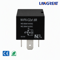Relais automobile NVF6 50A DC12V SPDT 1C 1A 5 broches 4 broches à connexion rapide ISO Mini relais enfichable avec support NO 50A NC 30A