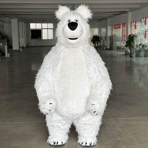 Disfraz de Mascota de Animal Personalizable Oso Blanco Inflable de Personaje de Película para Navidad para Adultos - Product Image 1
