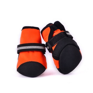 कुत्ते के जूते फैशन ठोस अवकाश जूते नारंगी ग्रे पालतू सामान विरोधी पर्ची कुत्ते मोजे - Product Image 3