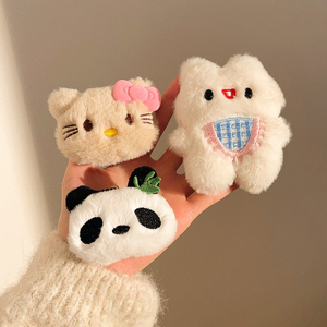 Pendentif en peluche mignon, peluche douce, poupée, breloque pour <span class=keywords><strong>sac</strong></span>, ornement suspendu pour <span class=keywords><strong>sac</strong></span> à dos, porte-clés, accessoires pour filles de 8 à 13 ans - Product Image 5