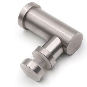 Stainless Steel Glass Connector Brushed Finish Frameless Bathroom Shower Door <b>Hardware</b> F-1059 - Product Image 1