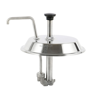 Calentador Eléctrico Comercial de Acero Inoxidable Plateado para Salsa de Chocolate Caliente y Queso Nacho con Bomba, Voltaje Universal - Product Image 3