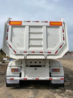 Semi-remorque à benne basculante de 50 tonnes, 3/4 essieux, avec plateau latéral en aluminium, modèle 2025